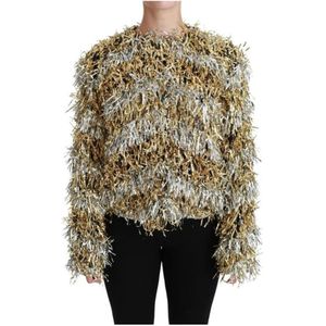 Dolce & Gabbana, Dames, Jassen, Geel, Maat: XS Zijde,