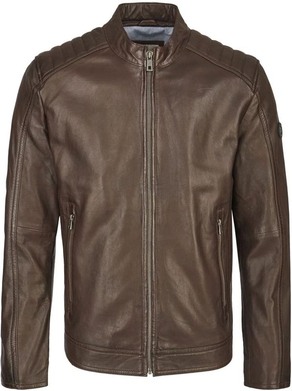 Bugatti - Buapollo - Leren Jas - Bruin - Klassieke Heren Leren Jas