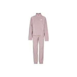 Nike Essential Tracksuit in Diffused Taupe/White , Pink , Dames , Maat: M