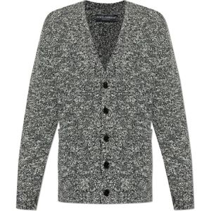 Dolce & Gabbana, Heren, Truien, Grijs, Maat: S Leer,