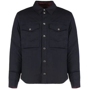 Dolce & Gabbana, Heren, Jassen, Blauw, Maat: L Katoen,