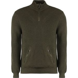 Moorer, Heren, Truien, Groen, Maat: 3XL Wol,