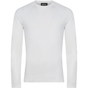 Zegna, Heren, Tops, Wit, Maat: S Wol,