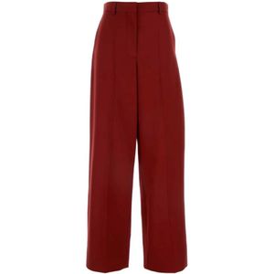 Stella McCartney, Dames, Broeken, Rood, Maat: 3XS Wol,