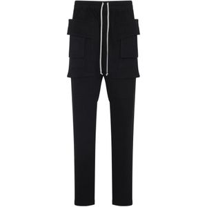 Rick Owens, Heren, Broeken, Zwart, Maat: S Katoen,