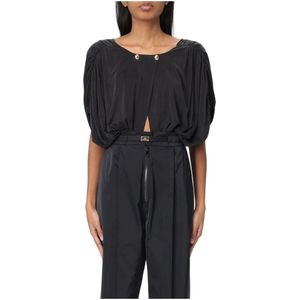 Elisabetta Franchi, Dames, Jassen, Zwart, Maat: M