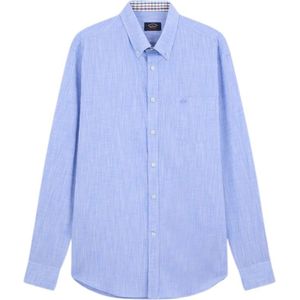 Paul & Shark, Heren, Overhemden, Blauw, Maat: 2XL Katoen,