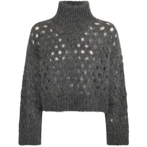 Brunello Cucinelli, Dames, Truien, Grijs, Maat: S