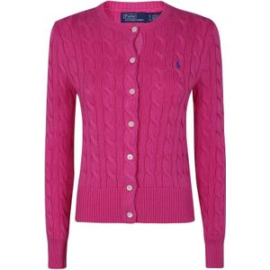 Polo Ralph Lauren - Geborduurde Cardigan - Wit - 100% Katoen - Knoopsluiting