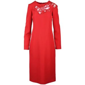 Ermanno Scervino, Dames, Jurken, Rood, Maat: M Poliester,