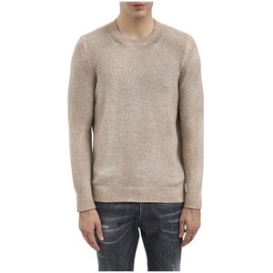 Avant Toi, Heren, Truien, Bruin, Maat: M Katoen,