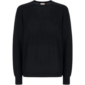 Calvin Klein - Gebreide Trui - Dark Sapphire - 100% Merino - Lange Mouwen