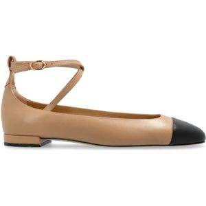 Stuart Weitzman, Dames, Schoenen, Beige, Maat: 38 EU Leer,