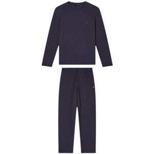 Emporio Armani, Heren, Nachtkleding & Lounge, Blauw, Maat: S Modal,