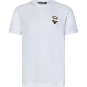 Dolce & Gabbana, Heren, Tops, Wit, Maat: XS Katoen,