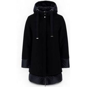 Herno, Dames, Jassen, Zwart, Maat: L Wol,