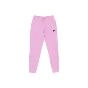 Nike Essentiële Fleece Sweatpants voor Dames , Purple , Dames , Maat: L