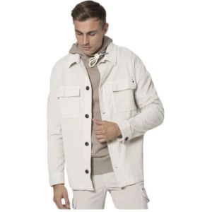 Mason's, Heren, Jassen, Wit, Maat: M Corduroy,