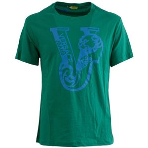 Versace, Heren, Tops, Groen, Maat: XL Katoen,