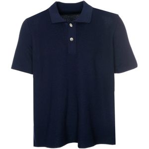 Jacquemus Gebreid Poloshirt , Blue , Heren , Maat: L