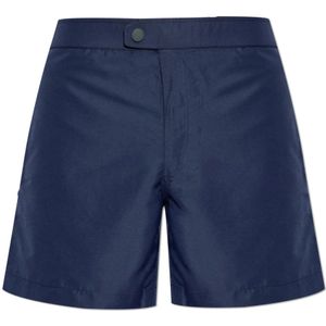 Brioni, Heren, Badkleding, Blauw, Maat: S Poliester,