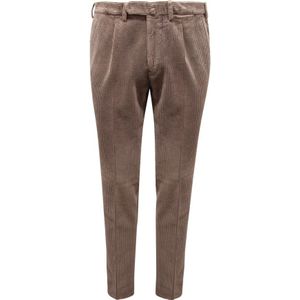 Santaniello, Heren, Broeken, Bruin, Maat: 2XL Velours,