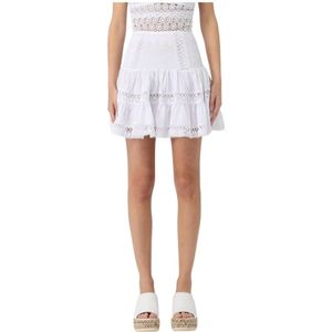 Charo Ruiz Ibiza, Dames, Rokken, Wit, Maat: S Katoen,
