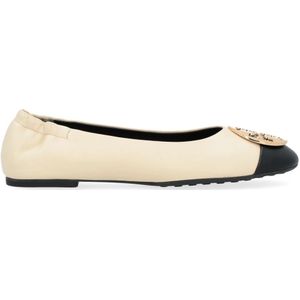Tory Burch, Dames, Schoenen, Beige, Maat: 39 EU Leer,
