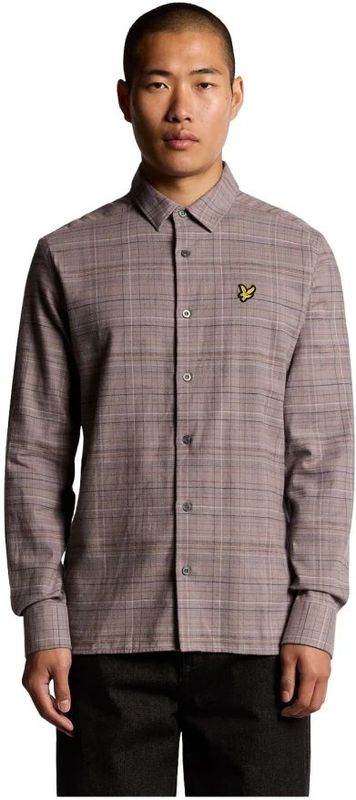 Lyle & Scott, Heren, Overhemden, Bruin, Maat: S Flanel,