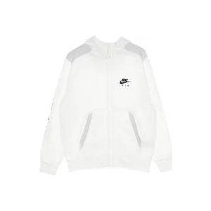 Nike Sporty Air Hoodie Zip Sweatshirt , White , Heren , Maat: XL