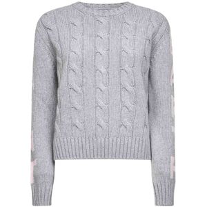 MC2 Saint Barth, Dames, Truien, Grijs, Maat: XS Wol,