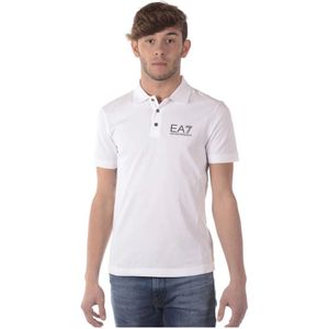 Emporio Armani Ea7, Heren, Tops, Wit, Maat: XL Katoen,