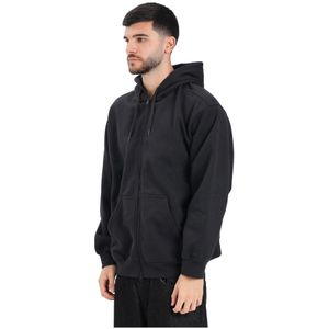 Vans, Heren, Sweatshirts & Hoodies, Zwart, Maat: L Katoen,