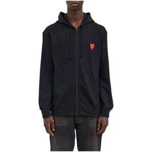 Comme des Garçons Play, Heren, Sweatshirts & Hoodies, Zwart, Maat: L