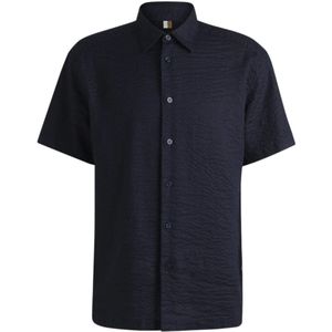 Hugo, Heren, Overhemden, Blauw, Maat: L Linnen,