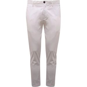BE Able, Heren, Broeken, Wit, Maat: W31 Leer,