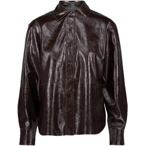 zero - Blouse - Beige - Blouseshirt - Lange Mouw - Aansluitende Pasvorm