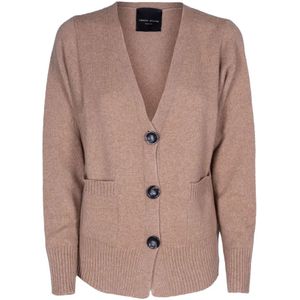 Roberto Collina, Dames, Truien, Bruin, Maat: XS Wol,