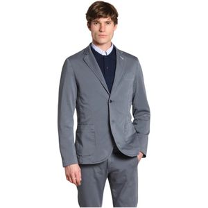 Mason's, Heren, Jassen, Grijs, Maat: S Jersey,