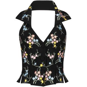 Moschino, Dames, Tops, Veelkleurig, Maat: M Poliester,