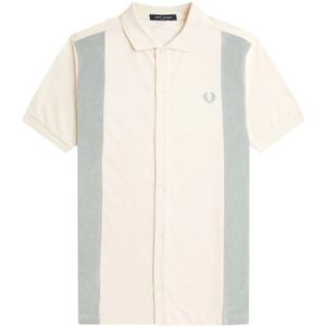 Fred Perry, Heren, Overhemden, Beige, Maat: S Katoen,
