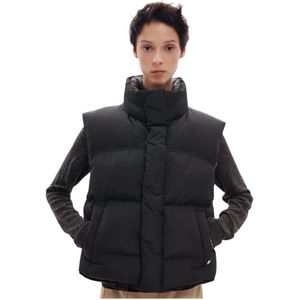 Bacon Clothing, Dames, Jassen, Zwart, Maat: S Leer,