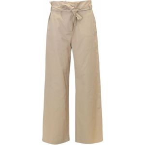 Antonelli Firenze, Dames, Broeken, Beige, Maat: S Linnen,