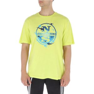 North Sails - NS902412 - T-shirt - Geel - Korte Mouwen
