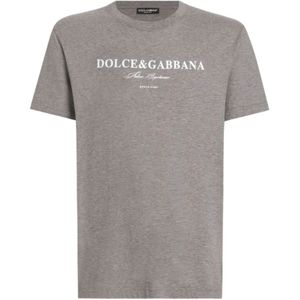 Dolce & Gabbana, Heren, Tops, Grijs, Maat: S