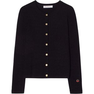 Busnel, Dames, Truien, Blauw, Maat: XS Wol,