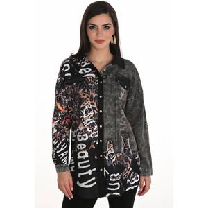 Frank Lyman, Dames, Blouses & Shirts, Veelkleurig, Maat: M Denim,