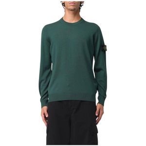 Stone Island, Heren, Truien, Groen, Maat: S