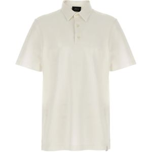 Brioni, Heren, Tops, Wit, Maat: 2XL Katoen,