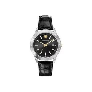 Versace Analoge Datum Kwarts Horloge Saffierglas , Gray , Heren , Maat: ONE Size